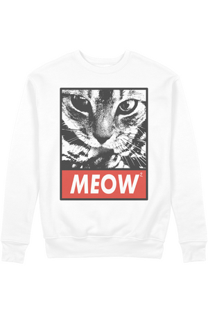 Meow Meow Organic Sweatshirt vegan, sustainable, organic streetwear, - TRVTH ORGANIC CLOTHING