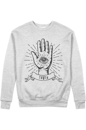 Third Eye Organic Sweatshirt vegan, sustainable, organic streetwear, - TRVTH ORGANIC CLOTHING