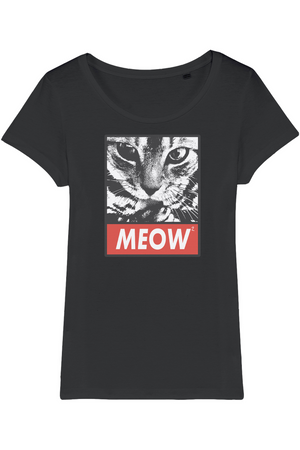 Meow Meow Organic Womens T-Shirt vegan, sustainable, organic streetwear, - TRVTH ORGANIC CLOTHING