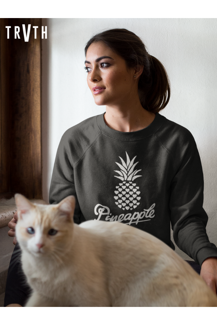 Pineapple Express Organic Sweatshirt vegan, sustainable, organic streetwear, - TRVTH ORGANIC CLOTHING