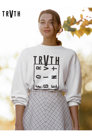 Forgiven Trvth Organic Sweatshirt vegan, sustainable, organic streetwear, - TRVTH ORGANIC CLOTHING