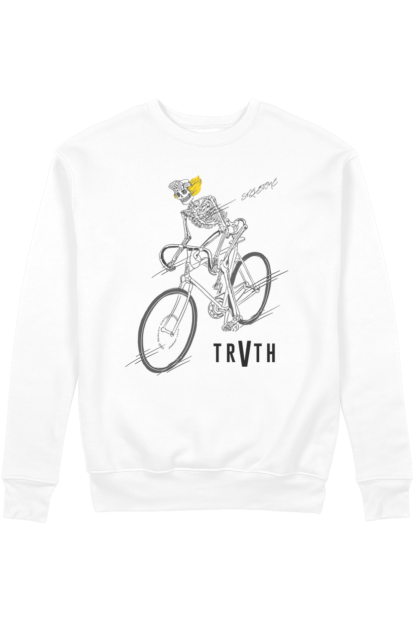 Skeletal Stryder Organic Sweatshirt vegan, sustainable, organic streetwear, - TRVTH ORGANIC CLOTHING