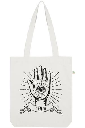 Third Eye Organic Tote Bag vegan, sustainable, organic streetwear, - TRVTH ORGANIC CLOTHING