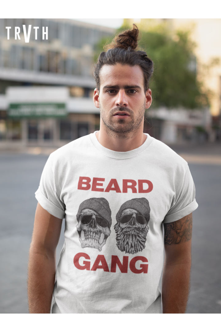 Beard Gang Organic T-Shirt vegan, sustainable, organic streetwear, - TRVTH ORGANIC CLOTHING