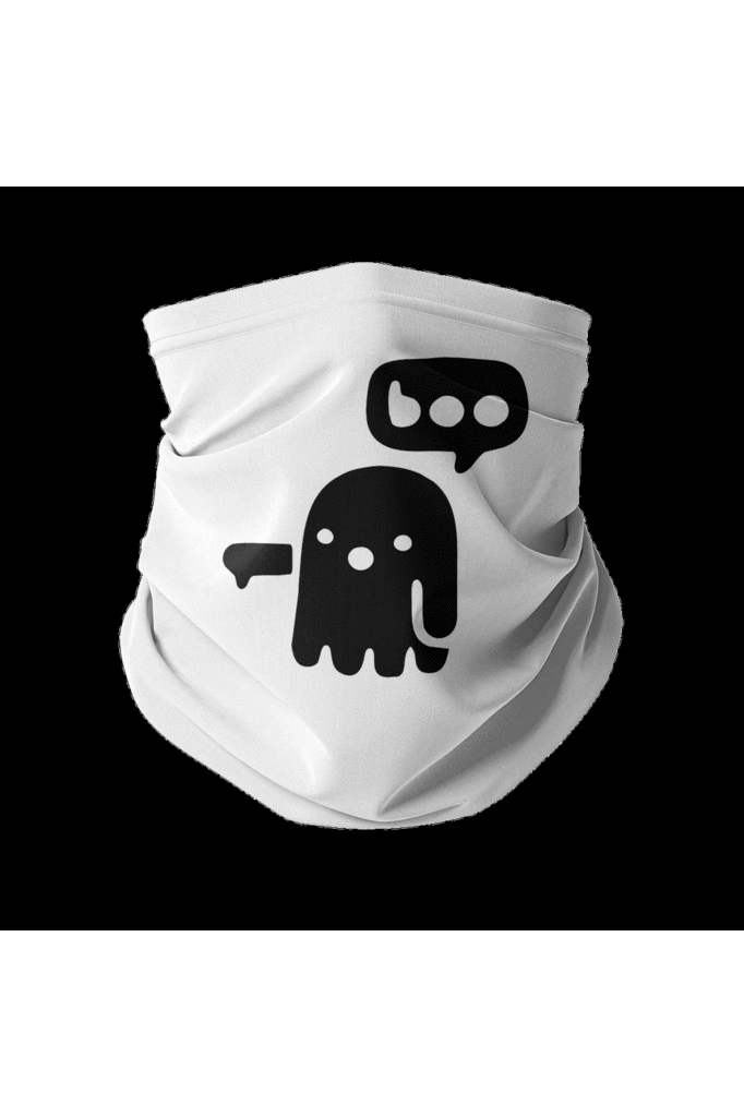 Boo! Neck Gaiter vegan, sustainable, organic streetwear, - TRVTH ORGANIC CLOTHING