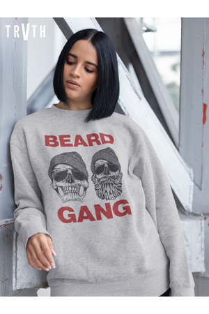 Beard Gang Organic Sweatshirt vegan, sustainable, organic streetwear, - TRVTH ORGANIC CLOTHING
