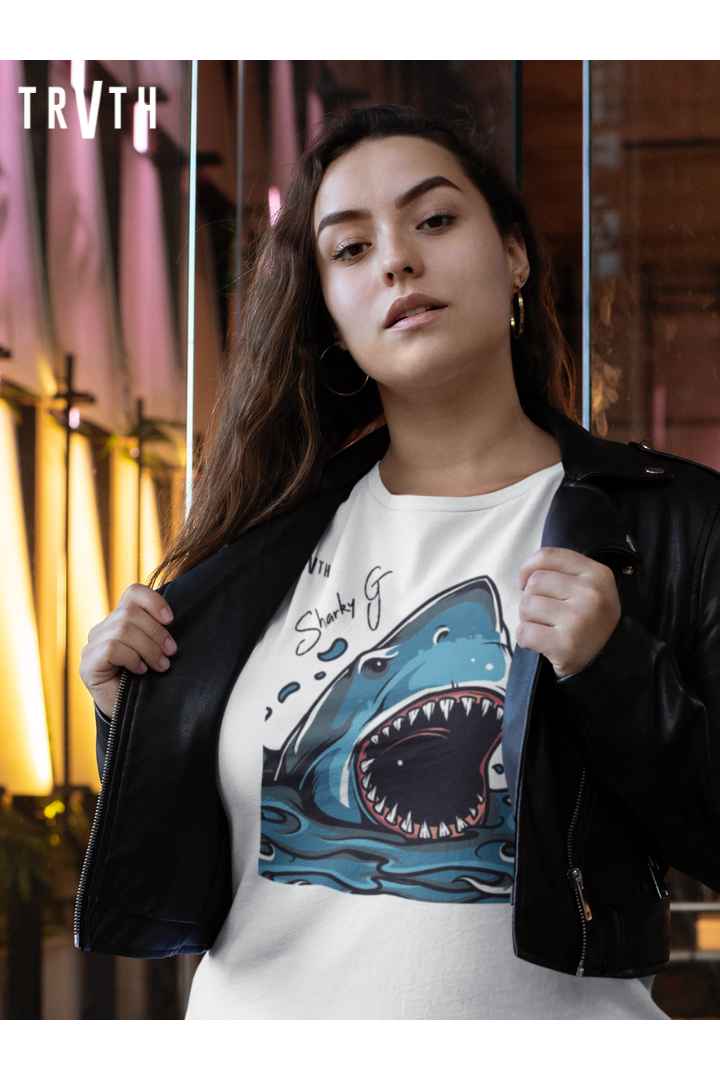 Sharky Gee Organic T-Shirt vegan, sustainable, organic streetwear, - TRVTH ORGANIC CLOTHING