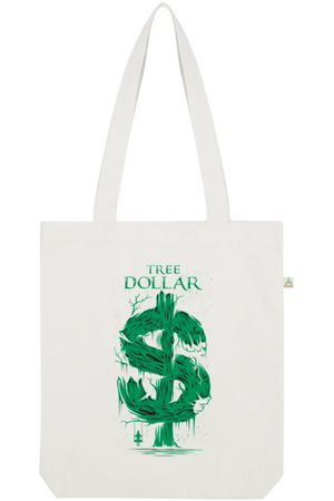 Tree Dollar Organic Tote Bag vegan, sustainable, organic streetwear, - TRVTH ORGANIC CLOTHING