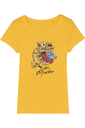 Little Monster Organic Womens T-Shirt vegan, sustainable, organic streetwear, - TRVTH ORGANIC CLOTHING