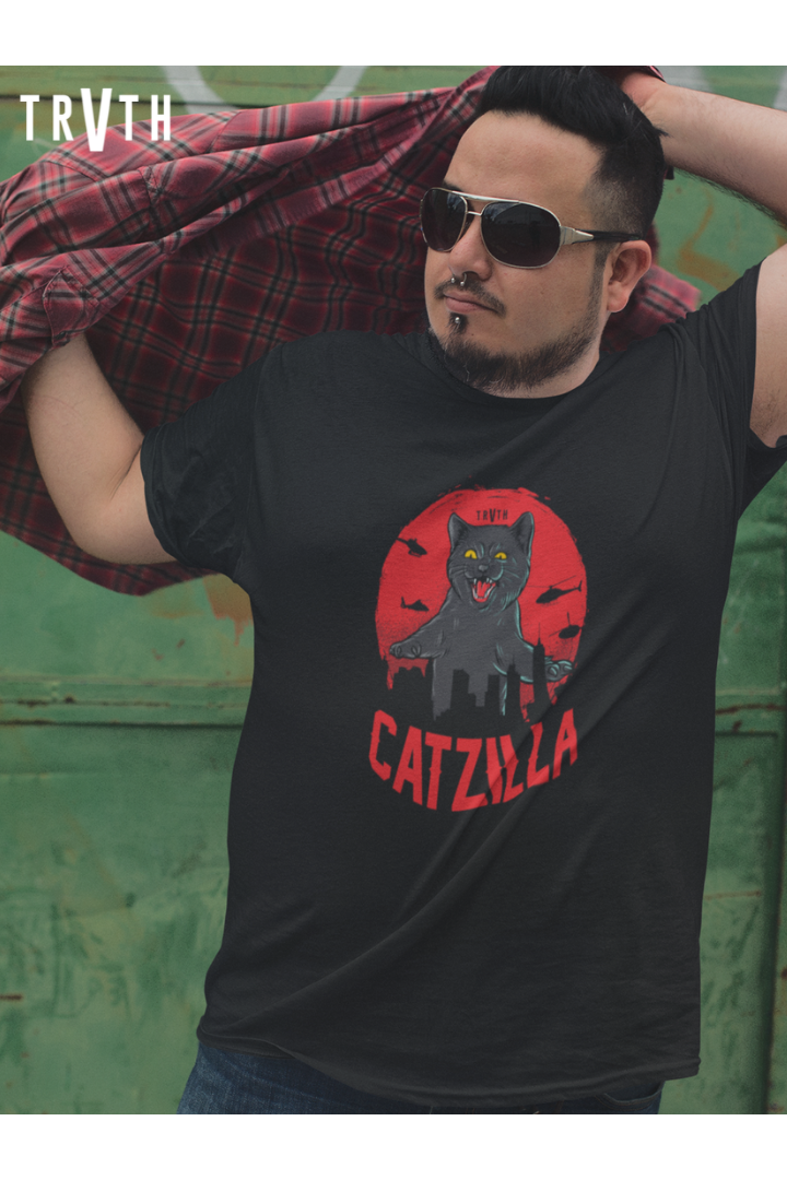 Catzilla Organic T-Shirt vegan, sustainable, organic streetwear, - TRVTH ORGANIC CLOTHING