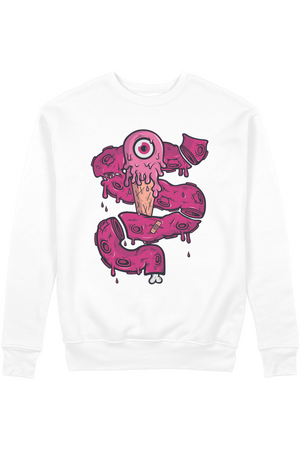 Eye Scream Intestine Organic Sweatshirt vegan, sustainable, organic streetwear, - TRVTH ORGANIC CLOTHING