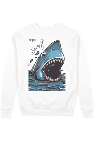 Sharky Gee Organic Sweatshirt vegan, sustainable, organic streetwear, - TRVTH ORGANIC CLOTHING