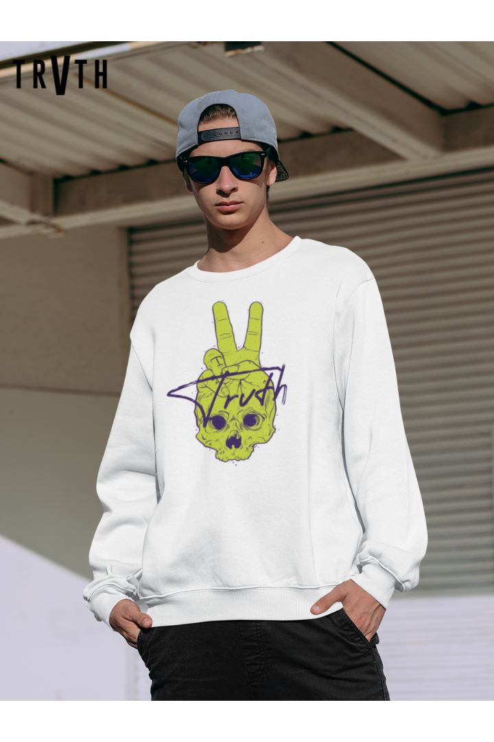 Peace n Trvth Organic Sweatshirt vegan, sustainable, organic streetwear, - TRVTH ORGANIC CLOTHING