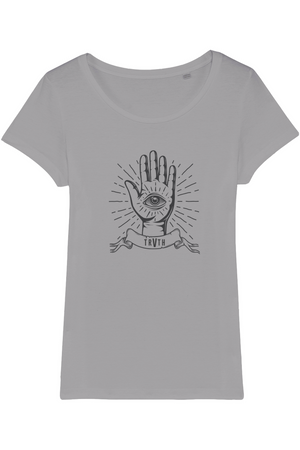 Third Eye Organic Womens T-Shirt vegan, sustainable, organic streetwear, - TRVTH ORGANIC CLOTHING