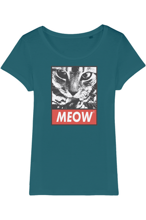 Meow Meow Organic Womens T-Shirt vegan, sustainable, organic streetwear, - TRVTH ORGANIC CLOTHING