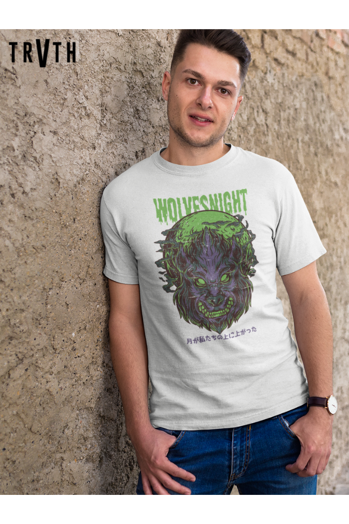 Wolves Night Organic T-Shirt vegan, sustainable, organic streetwear, - TRVTH ORGANIC CLOTHING