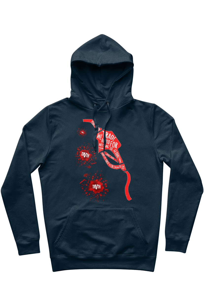 Blood 4 Oil Organic Hoodie vegan, sustainable, organic streetwear, - TRVTH ORGANIC CLOTHING