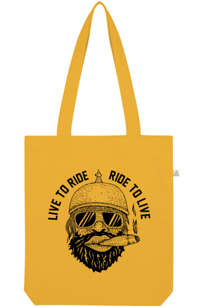 Ride to Live Organic Tote Bag vegan, sustainable, organic streetwear, - TRVTH ORGANIC CLOTHING