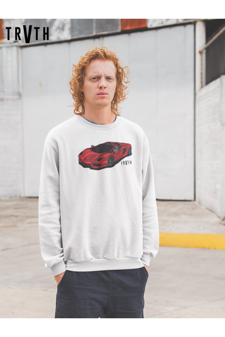 Ferrari F40 Organic Sweatshirt vegan, sustainable, organic streetwear, - TRVTH ORGANIC CLOTHING