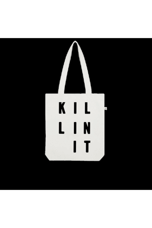 Killin It Organic Tote Bag vegan, sustainable, organic streetwear, - TRVTH ORGANIC CLOTHING