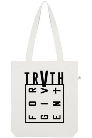 Forgiven Trvth Organic Tote Bag vegan, sustainable, organic streetwear, - TRVTH ORGANIC CLOTHING