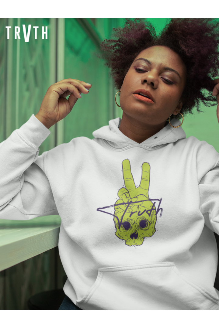 Peace n Trvth Organic Hoodie vegan, sustainable, organic streetwear, - TRVTH ORGANIC CLOTHING