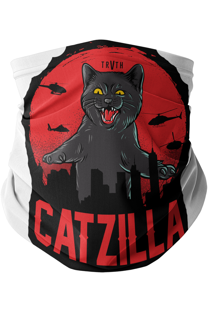 Catzilla Neck Gaiter vegan, sustainable, organic streetwear, - TRVTH ORGANIC CLOTHING