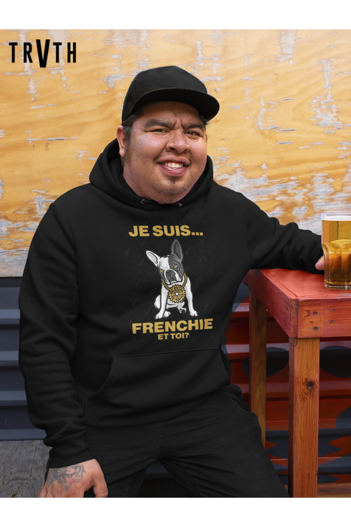 Je Suis Frenchie Organic Hoodie vegan, sustainable, organic streetwear, - TRVTH ORGANIC CLOTHING