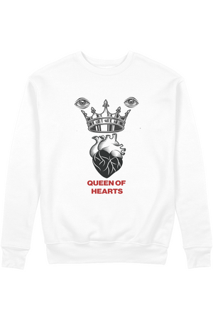 Queen of Hearts Organic Sweatshirt vegan, sustainable, organic streetwear, - TRVTH ORGANIC CLOTHING