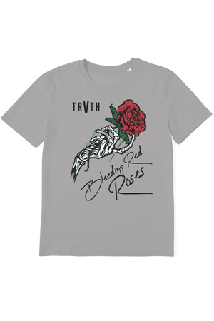 Bleeding Red Roses Organic T-Shirt vegan, sustainable, organic streetwear, - TRVTH ORGANIC CLOTHING