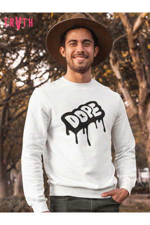 Dope Drip Organic Sweatshirt vegan, sustainable, organic streetwear, - TRVTH ORGANIC CLOTHING