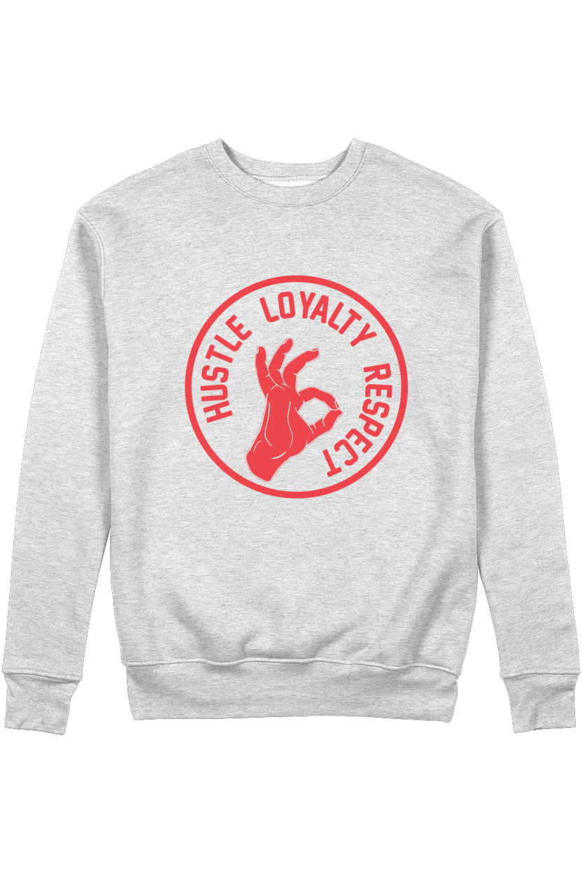 Hustle Loyalty Respect Organic Sweatshirt vegan, sustainable, organic streetwear, - TRVTH ORGANIC CLOTHING