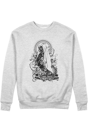 Lost Faith Organic Sweatshirt vegan, sustainable, organic streetwear, - TRVTH ORGANIC CLOTHING