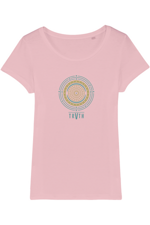 Trve Mandala Organic Womens T-Shirt vegan, sustainable, organic streetwear, - TRVTH ORGANIC CLOTHING