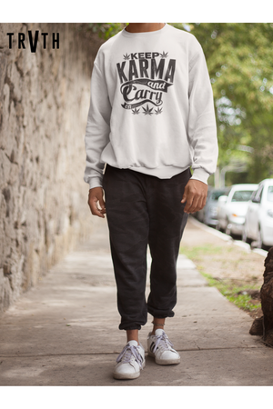 Keep Karma Organic Sweatshirt vegan, sustainable, organic streetwear, - TRVTH ORGANIC CLOTHING