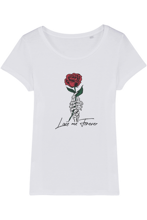 Love Me Forever Organic Womens T-Shirt vegan, sustainable, organic streetwear, - TRVTH ORGANIC CLOTHING