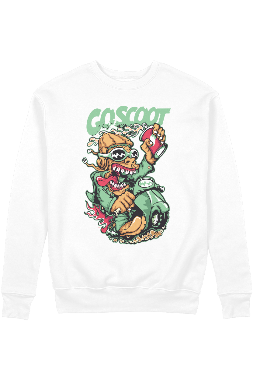 Go Scoot Organic Sweatshirt vegan, sustainable, organic streetwear, - TRVTH ORGANIC CLOTHING