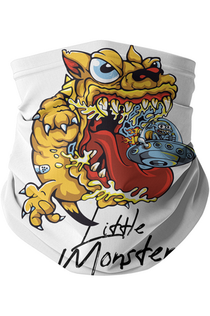 Little Monster Neck Gaiter vegan, sustainable, organic streetwear, - TRVTH ORGANIC CLOTHING