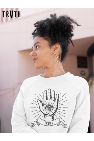 Third Eye Organic Sweatshirt vegan, sustainable, organic streetwear, - TRVTH ORGANIC CLOTHING