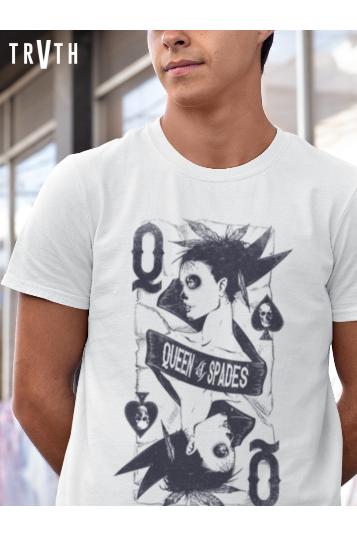 Queen of Spades Organic T-Shirt vegan, sustainable, organic streetwear, - TRVTH ORGANIC CLOTHING