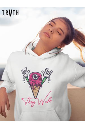 Thug Wife Organic Hoodie vegan, sustainable, organic streetwear, - TRVTH ORGANIC CLOTHING