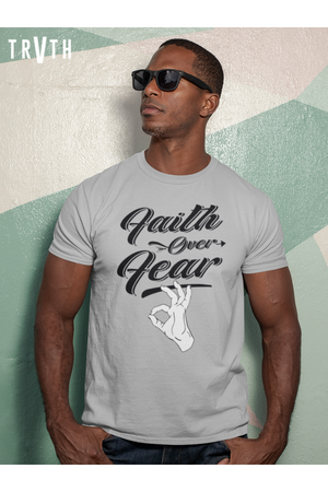 Faith Over Fear Organic T-Shirt vegan, sustainable, organic streetwear, - TRVTH ORGANIC CLOTHING