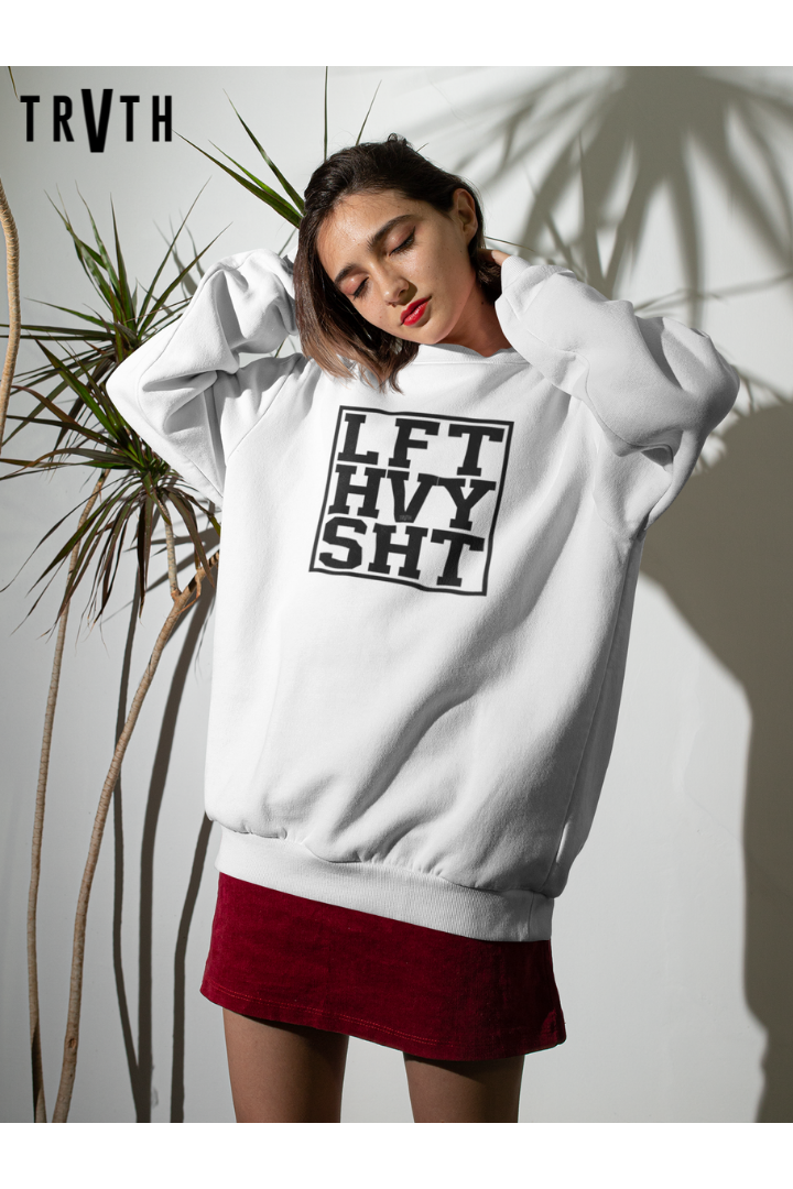 Lift Heavy Ish Organic Sweatshirt vegan, sustainable, organic streetwear, - TRVTH ORGANIC CLOTHING