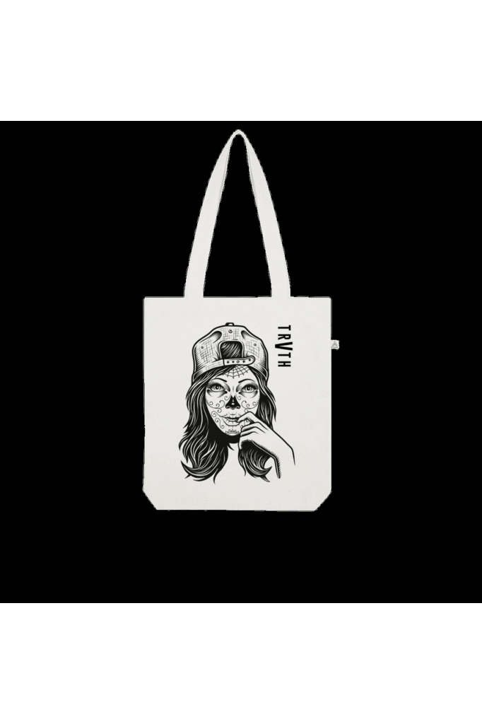 Tattoo Tears Organic Tote Bag vegan, sustainable, organic streetwear, - TRVTH ORGANIC CLOTHING