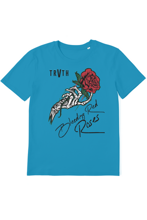 Bleeding Red Roses Organic T-Shirt vegan, sustainable, organic streetwear, - TRVTH ORGANIC CLOTHING