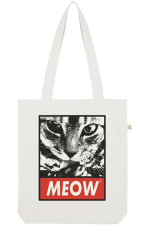 Meow Meow Organic Tote Bag vegan, sustainable, organic streetwear, - TRVTH ORGANIC CLOTHING
