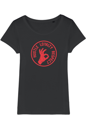 Hustle Loyalty Respect Organic Womens T-Shirt vegan, sustainable, organic streetwear, - TRVTH ORGANIC CLOTHING