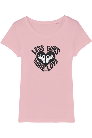 Less Guns More Love Organic Womens T-Shirt Less Guns More Love Organic Womens T-Shirt TRVTH ORGANIC CLOTHING