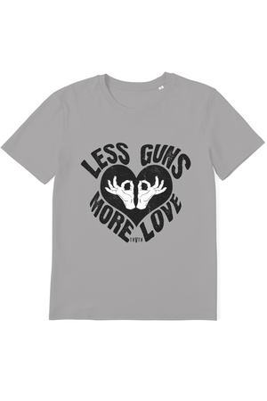 Less Guns More Love Organic T-Shirt vegan, sustainable, organic streetwear, - TRVTH ORGANIC CLOTHING