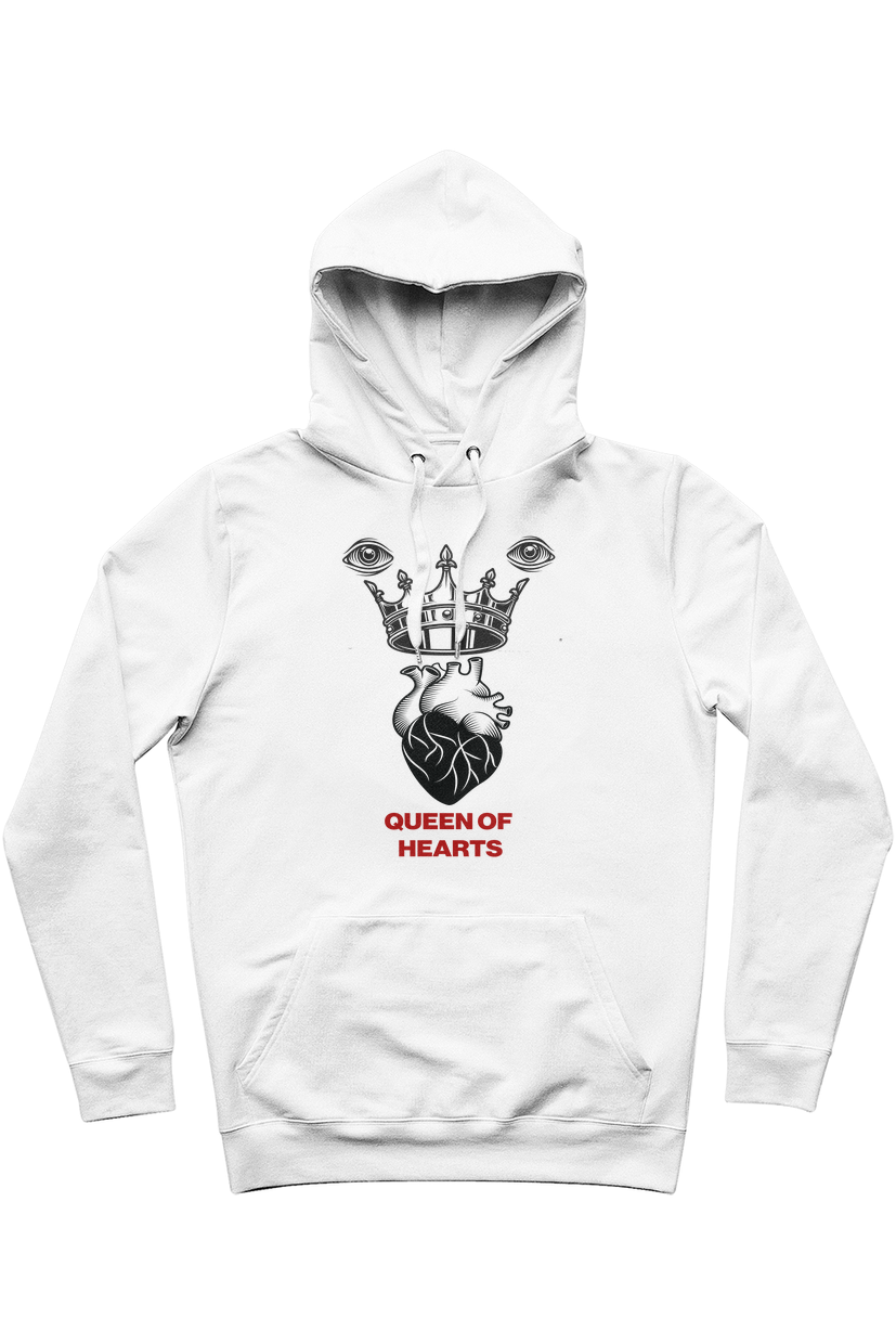 Queen of Hearts Organic Hoodie vegan, sustainable, organic streetwear, - TRVTH ORGANIC CLOTHING